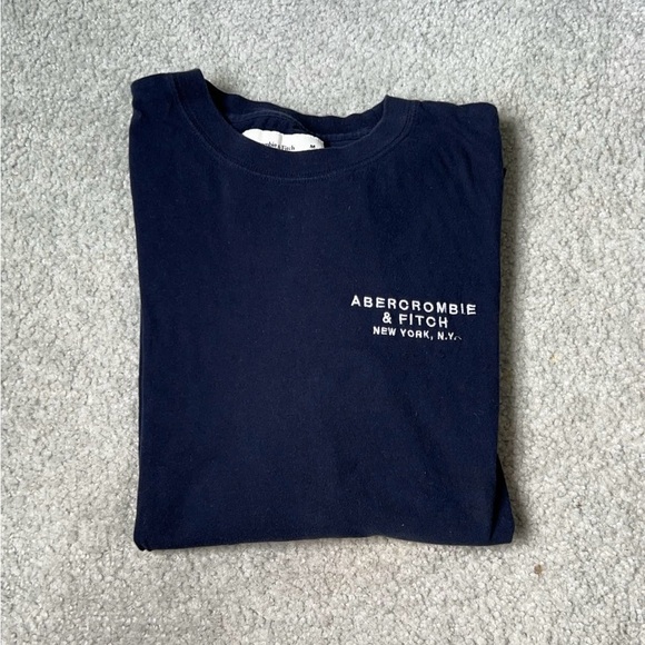 Navy Abercrombie & Fitch Long Sleeve - Picture 2 of 4